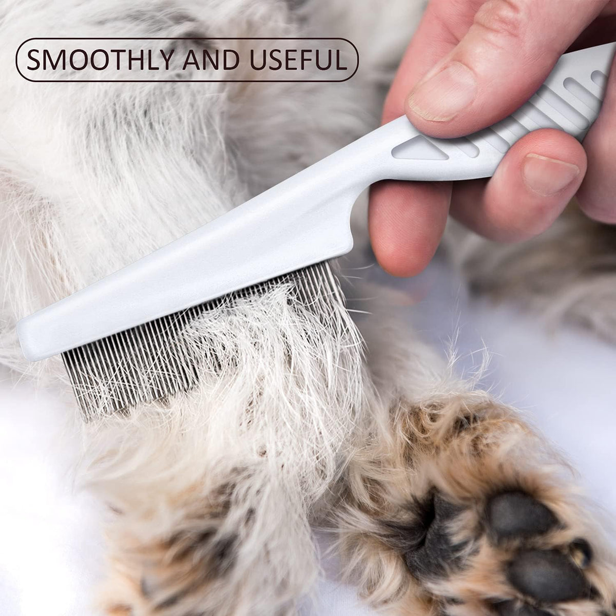 6-Pack Multi-Color Flea Combs for Pets